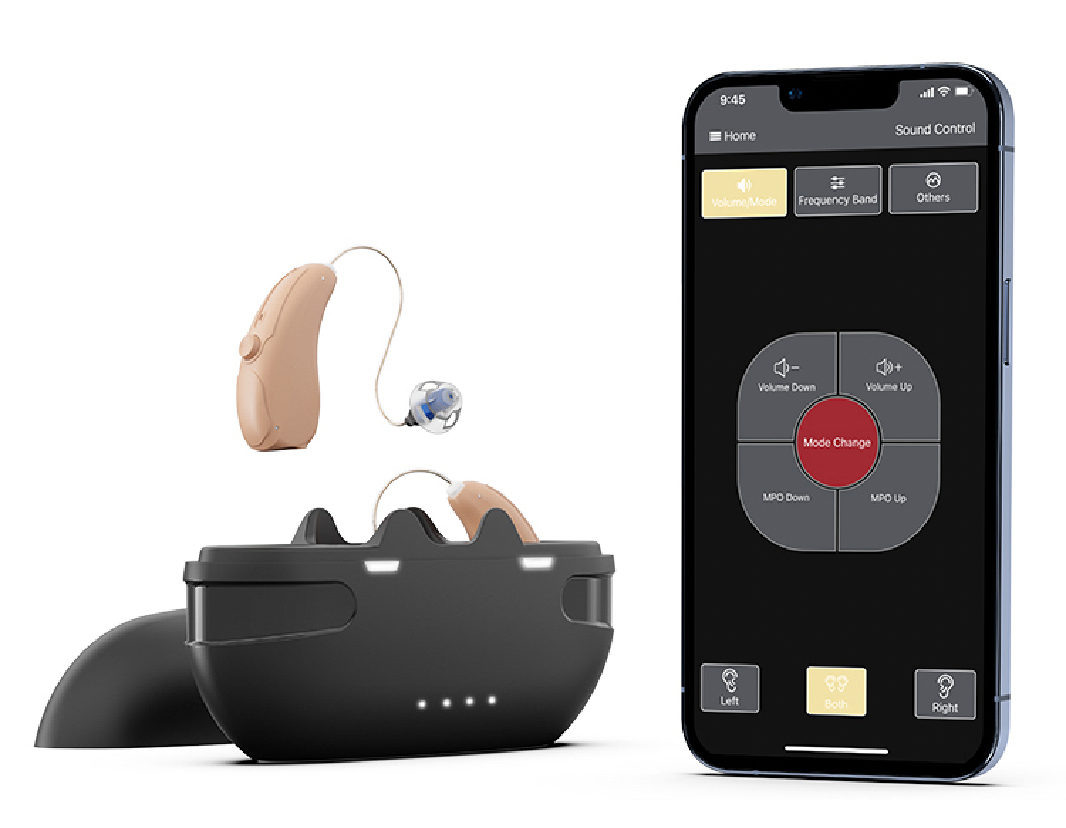 Hearing Assist STREAM RIC Rechargeable OTC Hearing Aid Kit - Full Bluetooth  Streaming & App Personalization, pair