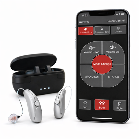 LumiCharge V4 – App Controlled Rechargeable Hearing Aids With Built-In Hearing Test