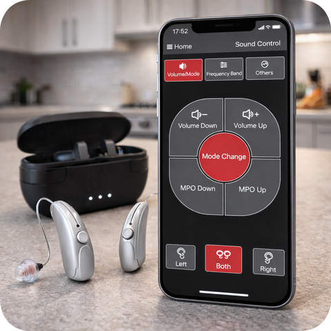 LumiCharge V4 – App Controlled Rechargeable Hearing Aids With Built-In Hearing Test